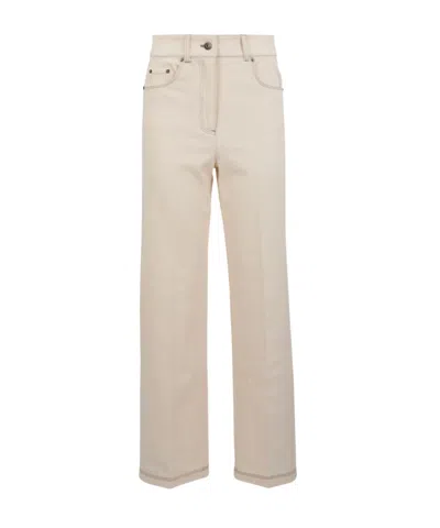 Max Mara Belt Loop Jeans In Neutral