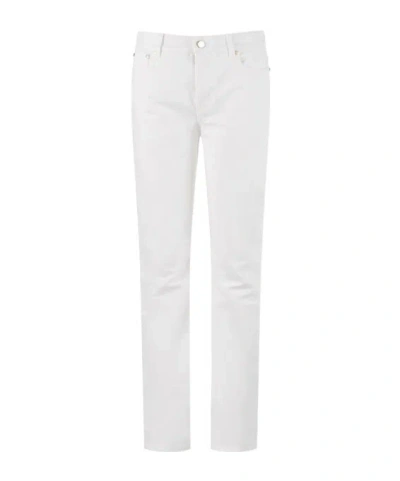 Max Mara Belt Loop Jeans In White