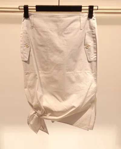 Max Mara Belt Loop Skirt In Brown