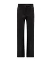 Max Mara Belt Loop Track Pants In Black