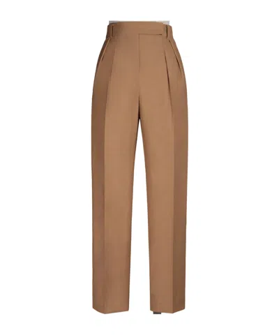 MAX MARA BELT-LOOP WOOL TROUSERS