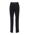 Max Mara Belt Loops Slacks In Black