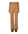 Max Mara Belt Loops Slacks In Brown
