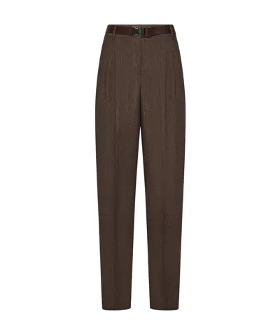 MAX MARA MAX MARA STUDIO BELTED WIDE LEG TROUSERS