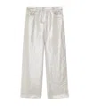 Max Mara Belt Loops Slacks In Silver
