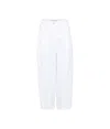 Max Mara Mina High-waisted Culotte Pants In White