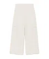 Max Mara Belt Loops Slacks In White