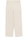 Max Mara Belt Loops Slacks In Neutral