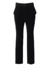 Max Mara Belt-loops Trousers In Black