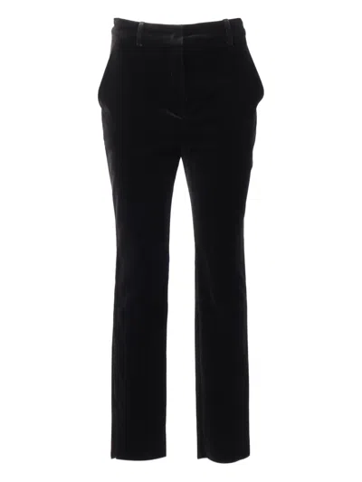 Max Mara Belt-loops Trousers In Black