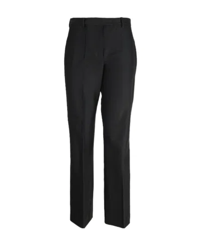 Max Mara Belt Ring Casual Pants In Black