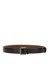 Max Mara Belt With Buckle In Brown