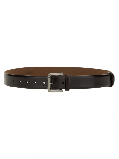 Max Mara Belt With Buckle In Brown