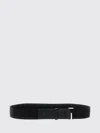 Max Mara Black Elasticated Webbing Belt In Black