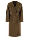 MAX MARA BELTED BUTTON-UP COAT