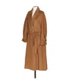 Max Mara Belted Cashmere Coat In Brown