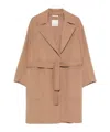 Max Mara Belted Coat In Brown