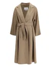 Max Mara Belted Coat In Neutral