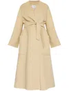 Max Mara Belted Coat In Neutrals