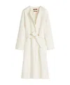 Max Mara Belted Coat In White