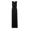 Max Mara Belted Crewneck Sleeveless Dress In Black