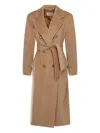 Max Mara Madame Wool And Cashmere Coat In Brown