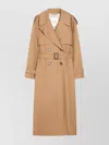Max Mara Belted Double-breasted Trench Coat With Rain Cape