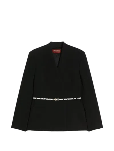 MAX MARA BELTED DOUBLE-BREASTED JACKET