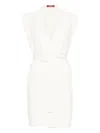 Max Mara Women Belted Long Vest In White
