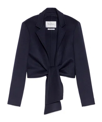 MAX MARA MAX MARA SASH DETAILED STRAIGHT HEM CROPPED JACKET