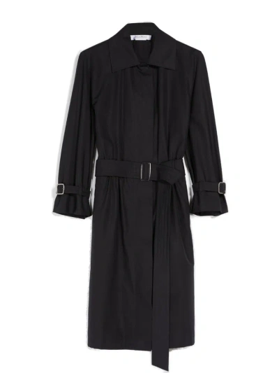 Max Mara Belted Long In Black