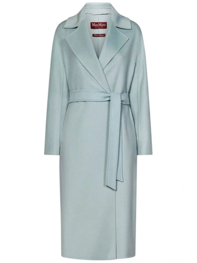 Max Mara Belted Long In Blue