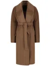 Max Mara Biscuit Cashmere Blend Oversize Coat In 褐色