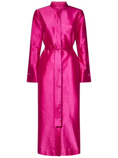 Max Mara Belted Long In Pink