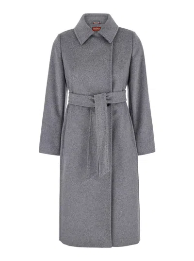 MAX MARA BELTED LONG-SLEEVED COAT