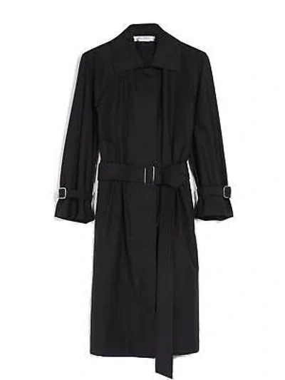 Pre-owned Max Mara Belted Long-sleeved Dress In Nero