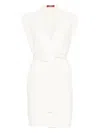 Max Mara Women Belted Long Vest In White