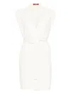 Max Mara Women Belted Long Vest In White