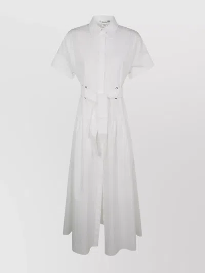 MAX MARA BELTED MIDI DRESS SHORT SLEEVES