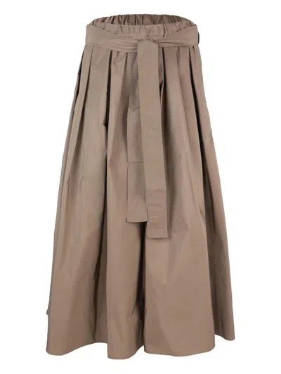 Max Mara Belted Midi Skirt