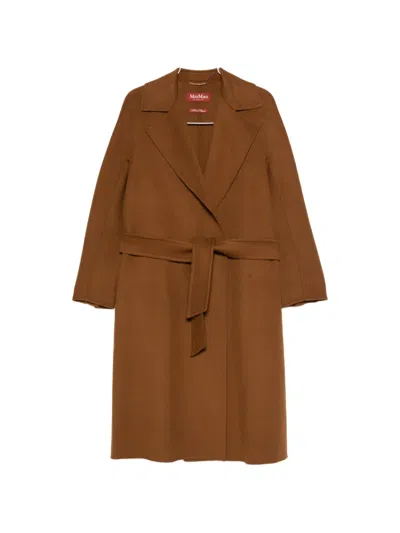MAX MARA BELTED NOTCH-LAPEL COAT
