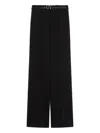 Max Mara High-waisted Trousers In Fabric Stitch In Black