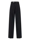 Max Mara Belted Pants In Multi