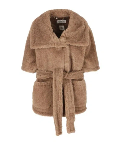 MAX MARA MAX MARA BELTED SHORT-SLEEVE COAT