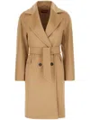 Max Mara Beige Cashmere Blend Coat In 中性色