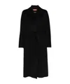 Max Mara Belted Trench Coat In Black
