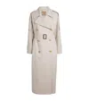 Max Mara Felipe Cotton-blend Twill Trench Coat In White