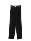 Max Mara High Waist Pleated Trousers With Wide Leg In Black