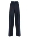 Max Mara Studio Entrata Belted Pleated Trousers In Multi