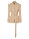 Max Mara Tailored Waist Jacket With Classic Collar